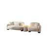 Modern Wabi-sabi Style Furniture Factory Wholesalers Cream Fabric Zion Sofa Set