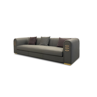 Divan Casa Luxury Leather Furniture Real Leather Couch Versace Signature Sofa