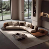 B2B Italian Designer Sofa Supplier Fabric Corner Sectional Ferrari Sofa