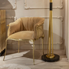 Foshan Sofa Factory Italian Luxury Gold Plated Solid Cast Brass No.11 Armchair