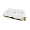 Custom Luxury Modern Sofa for Hotels Italy Angra White Sofa