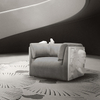 Custom Luxury Modern Designer Couch Versailles Armchair with Sculpture Back