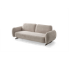 Modern Calve Fabric Sofa Set Minimalist Sofa with Steel Feet And Adjustable Backrest
