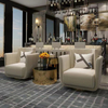 Foshan Luxury Fabric Armchairs Fendi Chair for Home Hotels Restaurants Projects