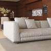 Foshan Factory Direct Furniture Ensemble De 3 Sofa En Tissu Linen Roger Sofa