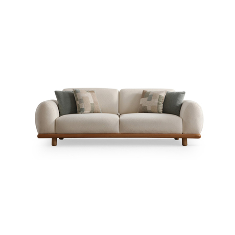 Solid Wood Base Living Room Couches Ala Luna Fabric Sofa Set