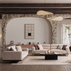 Foshan Wholesale Prices Furniture Sofa with Adjustable Backrest Fabric Cassa Sofa Set