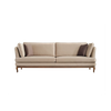 Foshan Upholster Furniture Nordic Brown Wood Base Bella Fabric Sofa Set