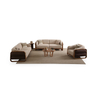Foshan Affordable Furniture Suppliers Solid Wood Boucle Fabric Bora Sofa Set