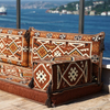 Interior Design Moroccan Home Decor Brown L Shaped Corner Floor Couch