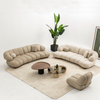 Comfortable Fabric Couch Foshan Direct Sofa Supplier Dolce Strip Design Sofa Set