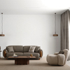 Turkish Linen Fabric Sofa Set Sofa Loveseat And Chair Dolce Sofa Set