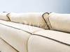Italian Giorgio Lounge Suite Living Room Furniture Buff Fabric Couch Luxor L-shape Sofa