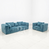 Foldable Couches Compressed Chenille Fabric Couch Set Vacuum Compression Sofas