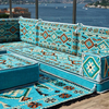Light Blue Arabic Sofa Pallet Sectional Sofas Arabic Majlis Sets