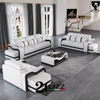 Italian Leather Sofa Set Modern Sectional Couch