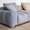 Italian Cube Design Sectional Fabric Couch Customized Fabric Sofa Set