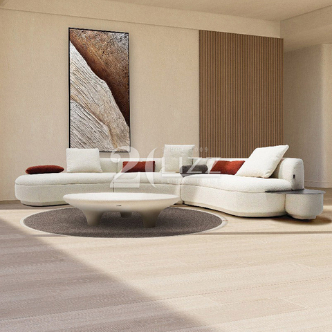 Modern Free Transform Sofa Furniture Curved Fabric Couch Divano Italiano Sofa Organico