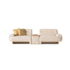 Direct Sofa Supplier Solid Wood Beige Couch Natura Sofa Set