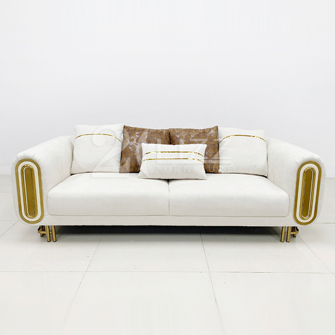 China Turkish Sofa Factory Luxury Fabric Couch Set Living Room Sofas