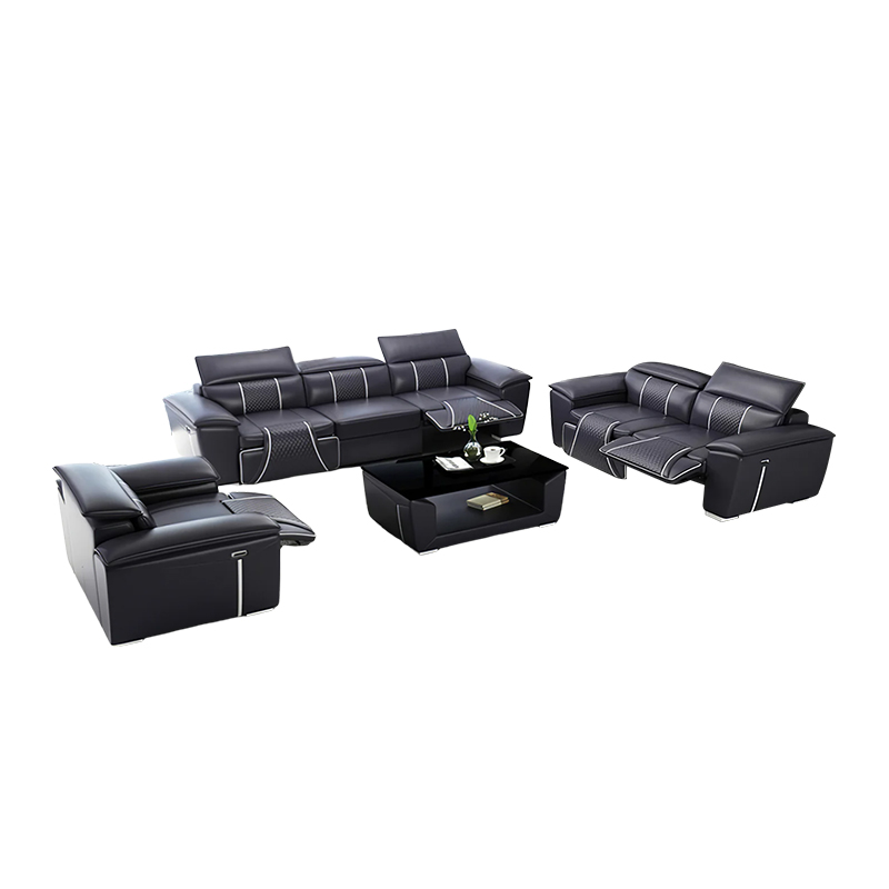 Modern Living Room Furniture Recliner Uli Leather Sofa Set