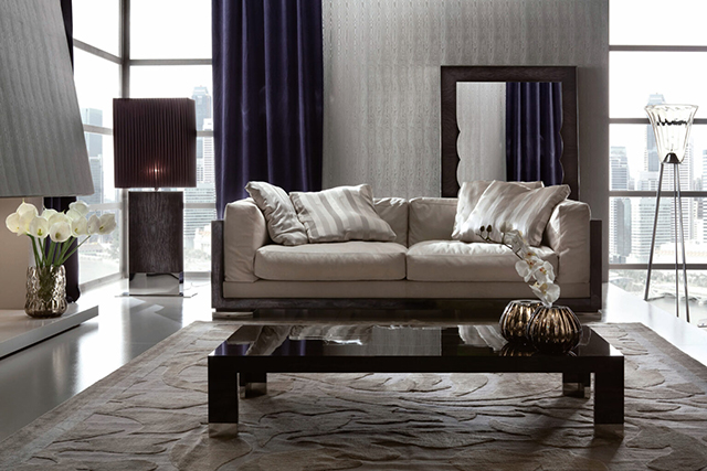 Luxury Home lnterior Absolute Modern Italian Leather Sofa 