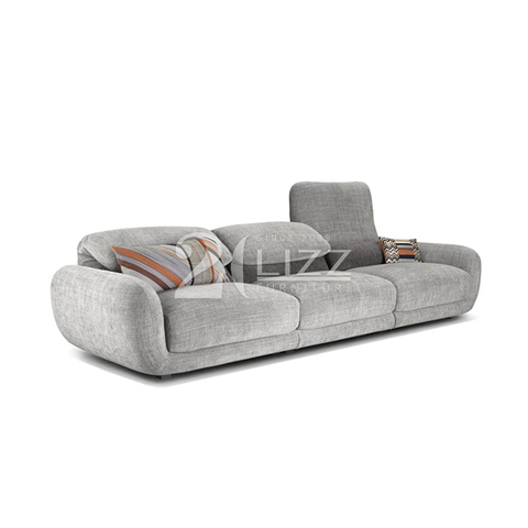 Modern Italian Design Sofa Furniture Syntone 5 Seater Fabric Couch