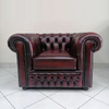 American Vintage Furniture Italian Leather Chesterfield Sofa Set