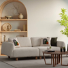 Light Luxury Glam Living Room Furniture Nordic Fabric Couch Bade Sofa Set
