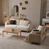  Nordic Natural Wood Upholstered Luxury Furniture Bohemian II Sofa Set