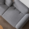 Natural Solid Wood Frame Upholstered Fabric Luxury Furniture Baronni Sofa Set