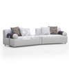 Minimalist Modern Modular Sofa Italy Low Seater Fabric Couch Set 