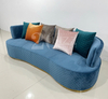 Curve Back Sectional Fabric 4 seater Sofa and Chair