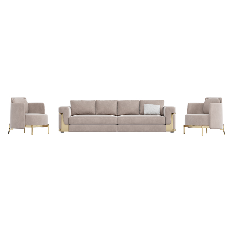 Muebles de Casa Luxury Nubuck Fabric 6 7 Seater Sofa Set