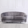 Premium Curved Wooden Fabric Sofa