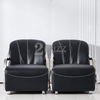 Home Furniture Black Leather Sofa Set for Living Room