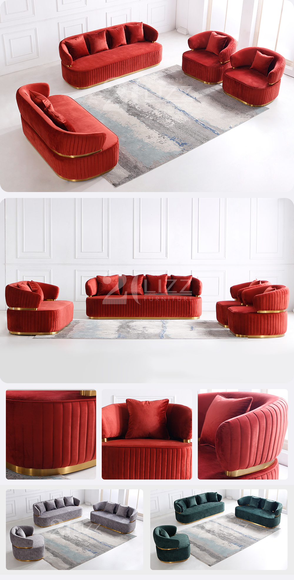 fabric sofa