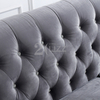 Chesterfield Fabric Living Room Sofa with Chaise