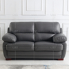 Leisure Sectional Gray Leather Sofa