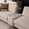 Turkish Style Sofa Factory in Foshan China Modern Beige Boucle Fabric Milan Sofa Set