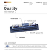Italian Sofa Furniture Factory Reflex Strip Design Sofa Set for Home Hotel and Office