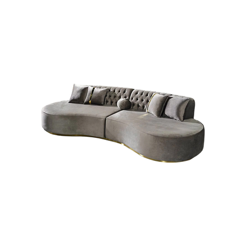 Wholesale Furniture Distributors Canapé De Luxe Paris Sofa Set Curve Fabric Sofa