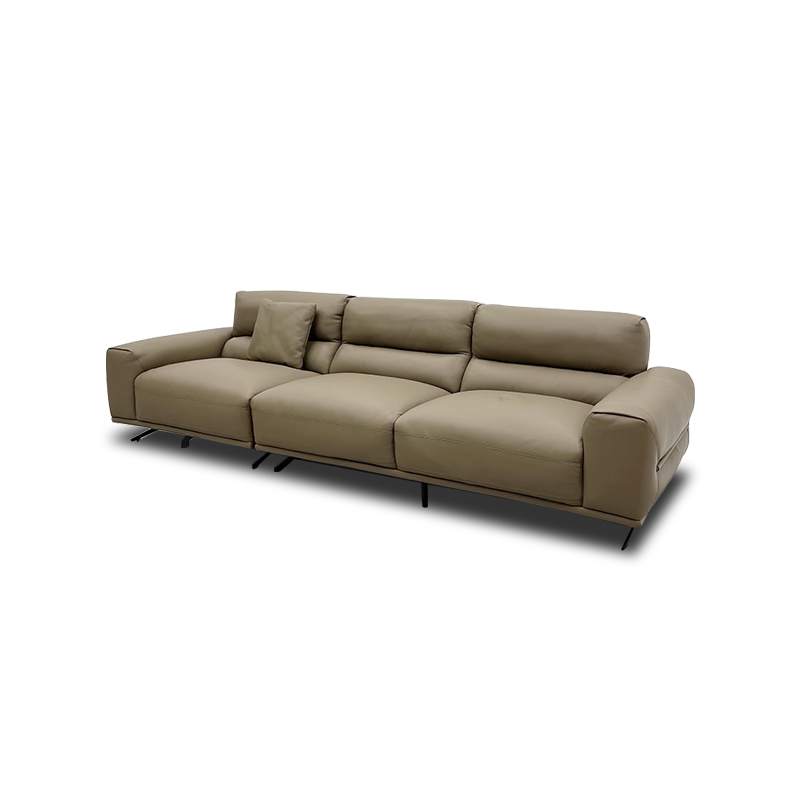 Wholesale Sofa Distributors Factory Direct Furniture Durable Taupe Leather Sofa