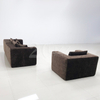 Foshan Sofa Factory Vacuum Compressed Fabric Sofa Chair Packed in Box