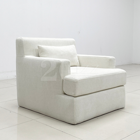 Foshan Sofa Factory Corduroy Chenille Fabric Compression Sofa Armchair