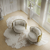 Upholstered Furniture Wholesalers Luxury Fabric Sillón Imperfectio Round Armchair