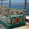 4 Inch Thickness Arabic Green Fabric Majlis Arabic Floor Sofa Seating