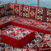 L Shaped Floor Couch Arabic Sofa Seating Floor Pillows Majlis Kanabat