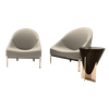 Luxury Leather Majlis accent Rosemary Chairs for Living Room And Bedroom