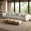 Foshan Factory Direct Furniture Ensemble De 3 Sofa En Tissu Linen Roger Sofa